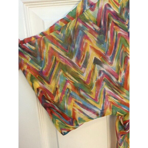 Peppermint Bay Colorful Bathing Swim Suit Cover Coverup Size Small - Picture 4 of 6